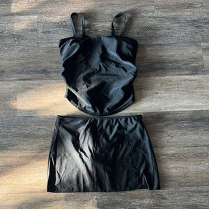 BLACK 2 PIECE SWIM SUIT
